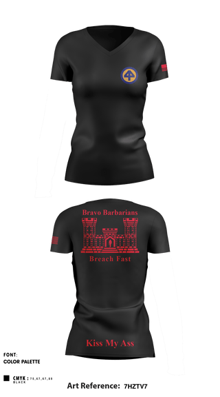Women's Short Sleeve Vneck Shirt, , National Guard, Teamtime, Team time, sublimation, custom sports apparel, team uniforms, spirit wear, spiritwear, sports uniforms, custom shirts, team store, custom team store, fundraiser sports, apparel fundraiser