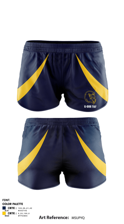 George Washington track and field 9961451 Track Shorts - 6