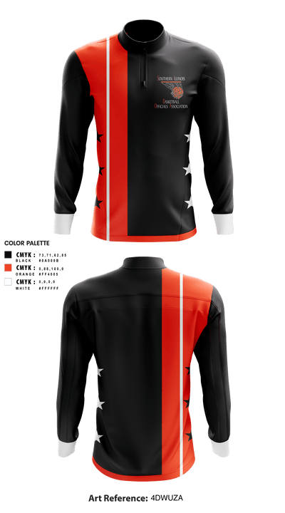 Southern Illinois Basketball Officials Association 64857236 Quarter Zip Jacket - 1