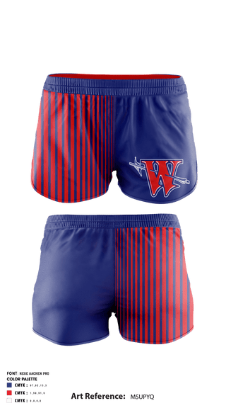 Women's Shorts, Waterford High School Swimming, School Spirit Store, Teamtime, Team time, sublimation, custom sports apparel, team uniforms, spirit wear, spiritwear, sports uniforms, custom shirts, team store, custom team store, fundraiser sports, apparel fundraiser