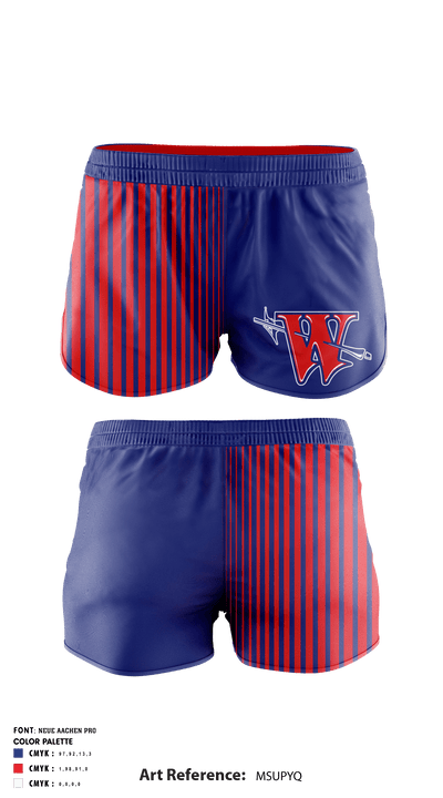 Waterford High School Swimming 65762918 Women's Shorts - 1