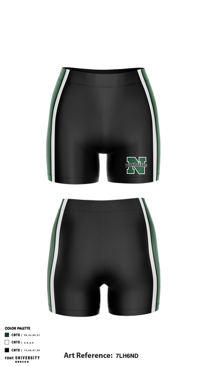 North High School Women's Volleyball 81034390 Compression Shorts - 1