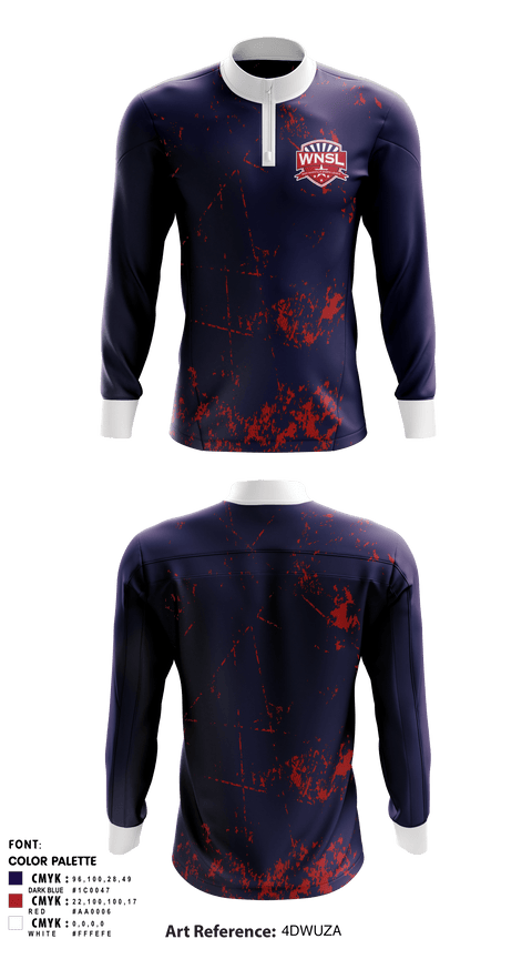 Quarter Zip Jacket, West Nashville Sports League, Spirit Store, Teamtime, Team time, sublimation, custom sports apparel, team uniforms, spirit wear, spiritwear, sports uniforms, custom shirts, team store, custom team store, fundraiser sports, apparel fundraiser