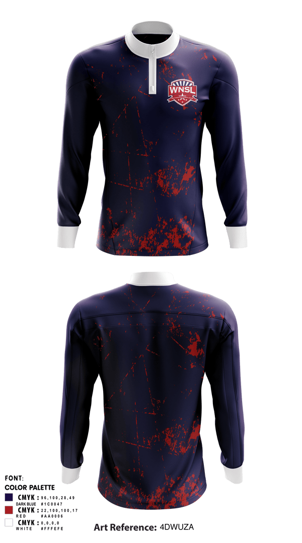 Quarter Zip Jacket, West Nashville Sports League, Spirit Store, Teamtime, Team time, sublimation, custom sports apparel, team uniforms, spirit wear, spiritwear, sports uniforms, custom shirts, team store, custom team store, fundraiser sports, apparel fundraiser