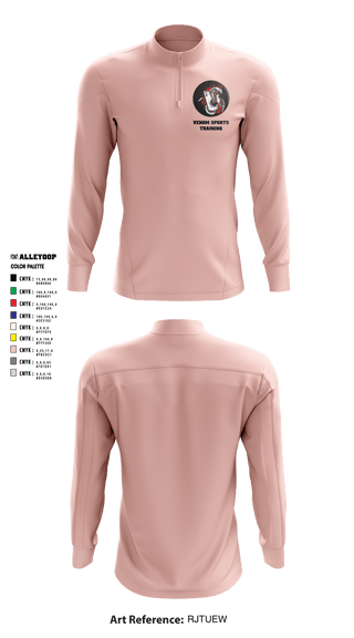 Quarter Zip Jacket, Venom Sports Training, Men's Basketball, Teamtime, Team time, sublimation, custom sports apparel, team uniforms, spirit wear, spiritwear, sports uniforms, custom shirts, team store, custom team store, fundraiser sports, apparel fundraiser