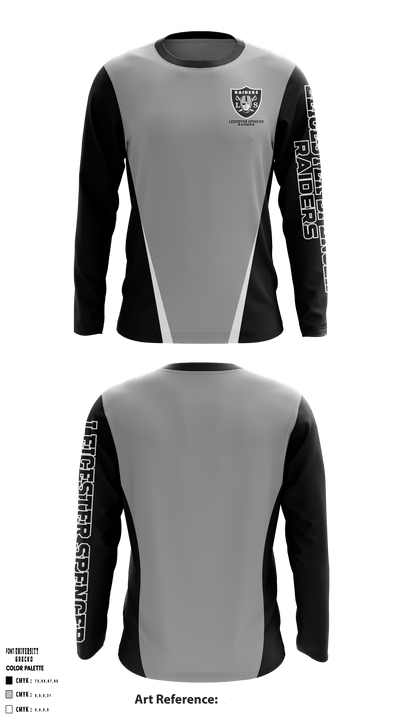 Leicester Spencer Raiders 5286775 Long Sleeve Performance Shirt - 1