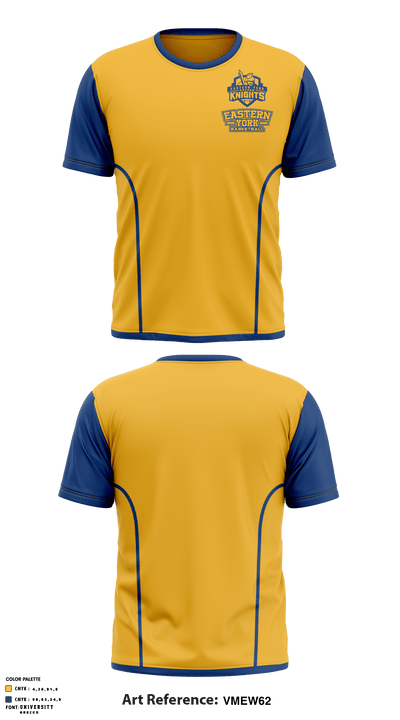 Eastern York High School Basketball 21112813 Short Sleeve Performance Shirt - 1