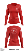 DIA 53596976 Women's Long Sleeve V-neck Shirt - 2