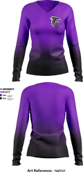 College Park High School Golf 96711215 Women's Long Sleeve V-neck Shirt - 1