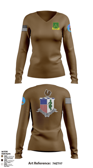 Women's Long Sleeve Vneck Shirt, , Army, Teamtime, Team time, sublimation, custom sports apparel, team uniforms, spirit wear, spiritwear, sports uniforms, custom shirts, team store, custom team store, fundraiser sports, apparel fundraiser