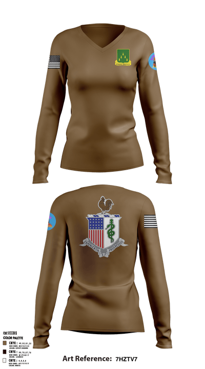 Bonesaw 2-70 AR 60101046 Women's Long Sleeve V-neck Shirt - 1