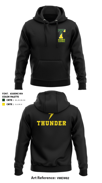 Taconic High School Volleyball 26091009 Hoodie - 4