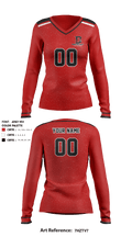 Barnstable High School Women's Volleyball 90691176 Women's Long Sleeve V-neck Shirt - 1