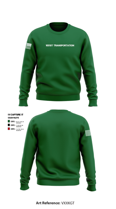 1051st Transportation 729902 Crew Neck Sweatshirt - 1