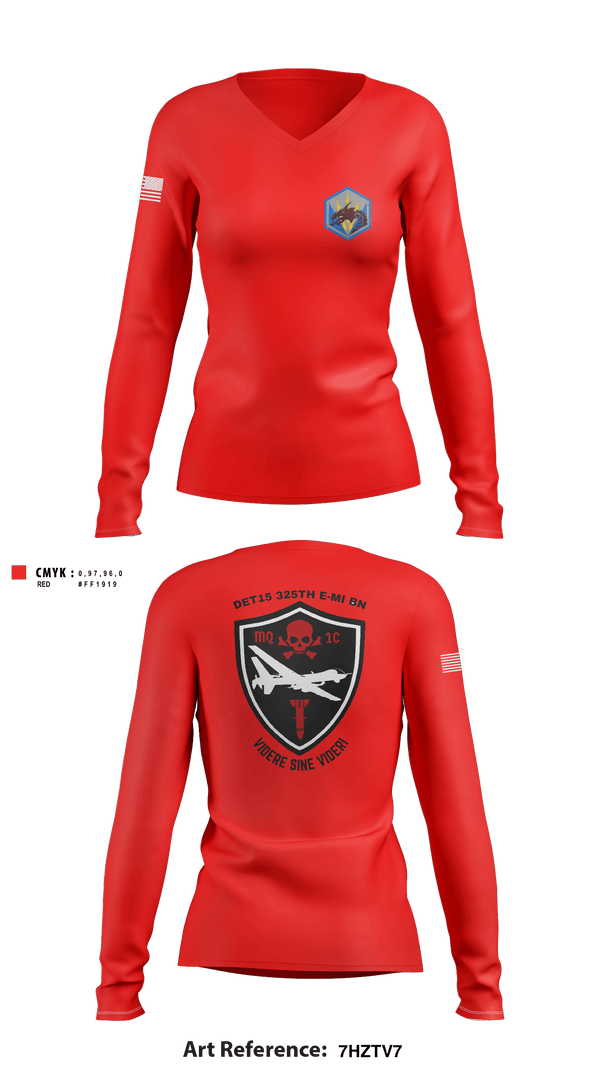 Women's Long Sleeve Vneck Shirt, , Army, Teamtime, Team time, sublimation, custom sports apparel, team uniforms, spirit wear, spiritwear, sports uniforms, custom shirts, team store, custom team store, fundraiser sports, apparel fundraiser