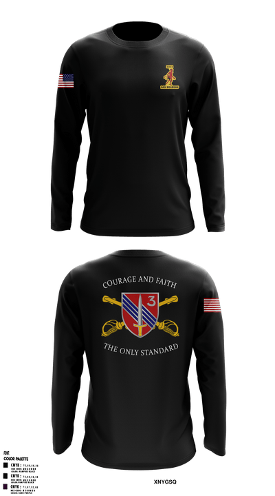 3SQDN, 3SFAB 29897130 Long Sleeve Performance Shirt - 1