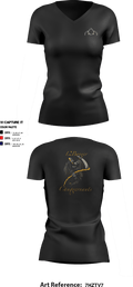 Reaper 4356071 Women's Short Sleeve V-neck Shirt - 2