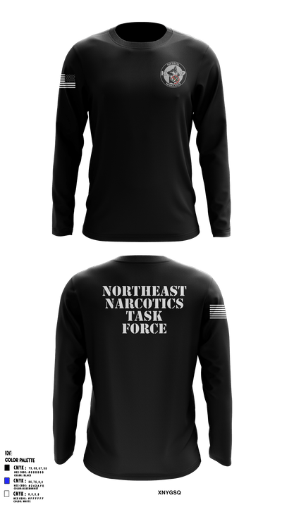 Northeast Narcotics Task Force 43091120 Long Sleeve Performance Shirt - 2