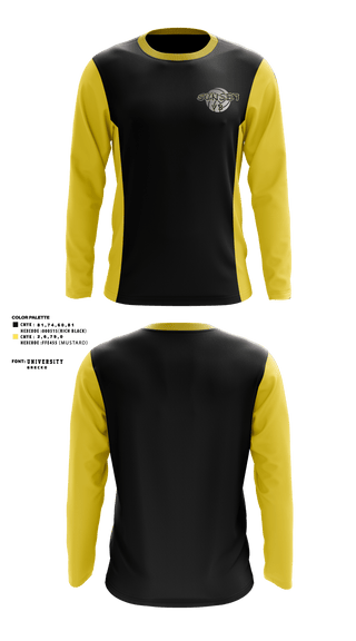 Long Sleeve Performance Shirt, Miami Sunset Senior, Men's Volleyball, Teamtime, Team time, sublimation, custom sports apparel, team uniforms, spirit wear, spiritwear, sports uniforms, custom shirts, team store, custom team store, fundraiser sports, apparel fundraiser