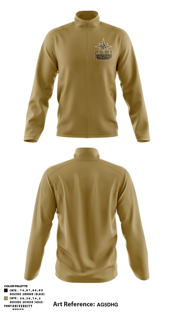 Fleece Jacket, C.A.N.I Athletics Track & Field, Track & Field, Teamtime, Team time, sublimation, custom sports apparel, team uniforms, spirit wear, spiritwear, sports uniforms, custom shirts, team store, custom team store, fundraiser sports, apparel fundraiser