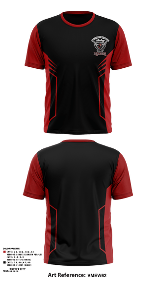Short Sleeve Performance Shirt, Dundee Ridge Middle School Volleyball, Women's Volleyball, Teamtime, Team time, sublimation, custom sports apparel, team uniforms, spirit wear, spiritwear, sports uniforms, custom shirts, team store, custom team store, fundraiser sports, apparel fundraiser