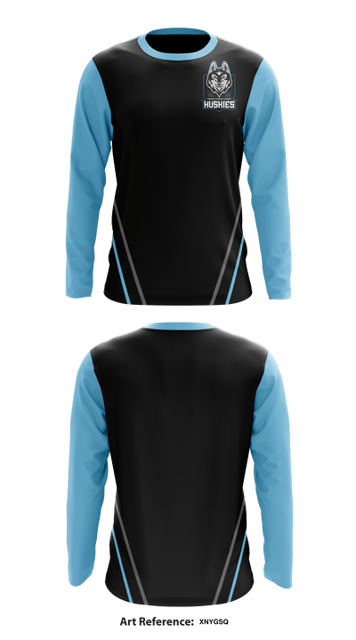 Cabarrus Charter Academy 91554258 Long Sleeve Performance Shirt - 1