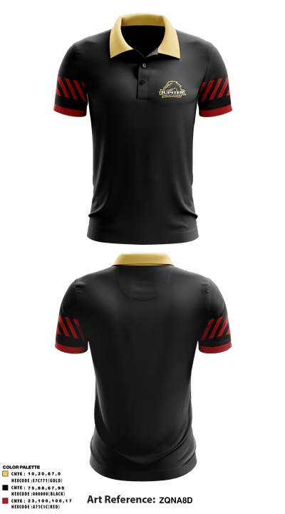 Jupiter Tequesta Athletic Association 16187605 Short Sleeve Performance Polo - 3