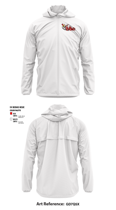 B Buzz Baseball League 70409945 Windbreaker - 2