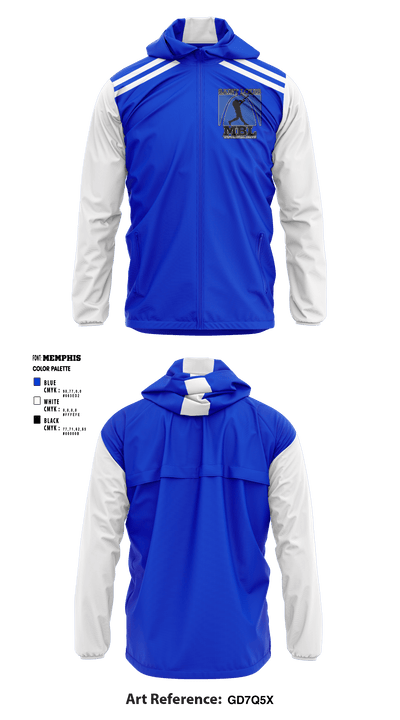 St. Louis Mens Baseball League 55419013 Windbreaker - 1