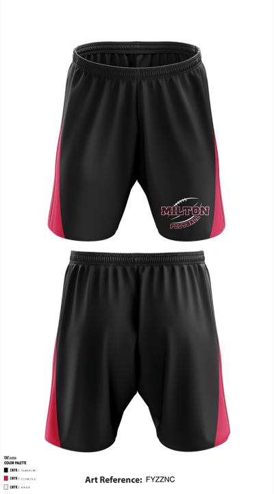 Milton Youth Football 38495815 Athletic Shorts With Pockets - 1