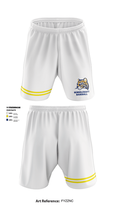 Schoolcraft College Baseball 64513997 Athletic Shorts With Pockets - 1