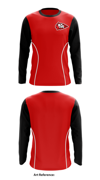 Pal-Mac Youth Football & Cheerleading 37073707 Long Sleeve Performance Shirt - 1