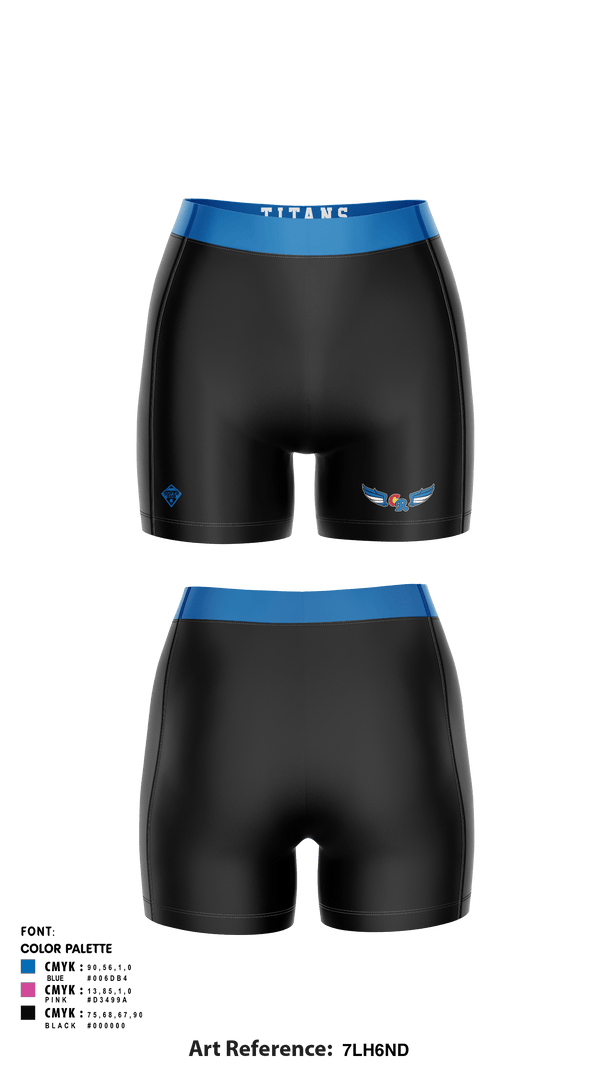 Women's Compression Shorts, Coal Ridge HS Track & Field, Track & Field, Teamtime, Team time, sublimation, custom sports apparel, team uniforms, spirit wear, spiritwear, sports uniforms, custom shirts, team store, custom team store, fundraiser sports, apparel fundraiser