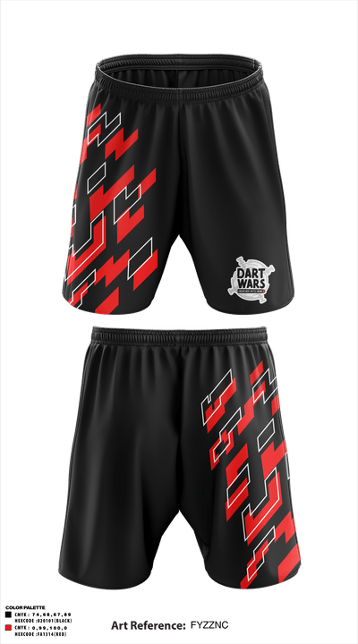Dart Wars 6777960 Athletic Shorts With Pockets - 1