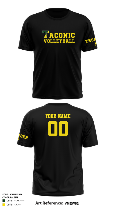 Taconic High School Volleyball 26091009 Short Sleeve Performance Shirt - 10