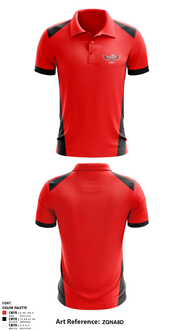 Short Sleeve Performance Polo, Renton Redhawks, Tennis, Teamtime, Team time, sublimation, custom sports apparel, team uniforms, spirit wear, spiritwear, sports uniforms, custom shirts, team store, custom team store, fundraiser sports, apparel fundraiser
