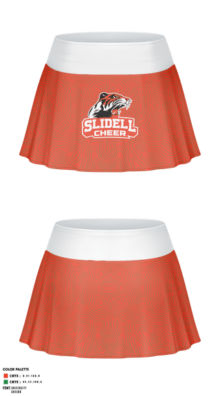 Skort, Slidell High School Cheer, School Spirit Store, Teamtime, Team time, sublimation, custom sports apparel, team uniforms, spirit wear, spiritwear, sports uniforms, custom shirts, team store, custom team store, fundraiser sports, apparel fundraiser