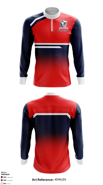 Veterans Memorial High School 24810577 Quarter Zip Jacket - 1