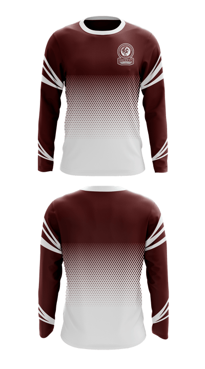 Durham Middle School Cheer 22367720 Long Sleeve Performance Shirt - 1