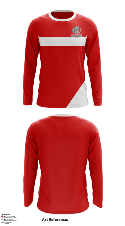Bedford High School Ski 3010321 Long Sleeve Performance Shirt - 1