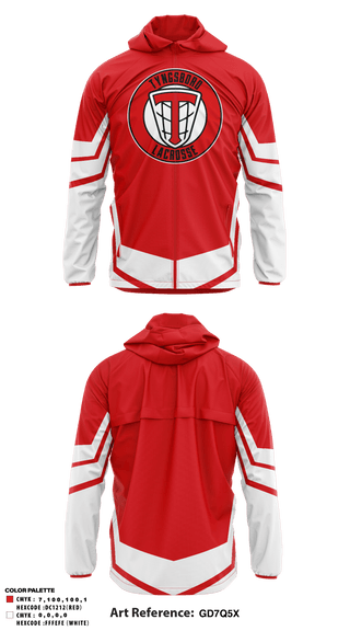 Windbreaker, Tyngsboro Youth Lacrosse, Men's Lacrosse, Teamtime, Team time, sublimation, custom sports apparel, team uniforms, spirit wear, spiritwear, sports uniforms, custom shirts, team store, custom team store, fundraiser sports, apparel fundraiser