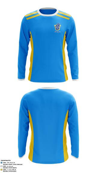 Long Sleeve Performance Shirt, Highlands County Chargers, Football, Teamtime, Team time, sublimation, custom sports apparel, team uniforms, spirit wear, spiritwear, sports uniforms, custom shirts, team store, custom team store, fundraiser sports, apparel fundraiser