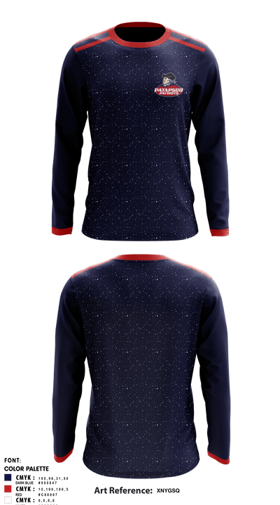 Patapsco High School Track 26396171 Long Sleeve Performance Shirt - 1