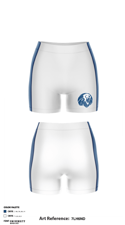 Taylor High School Women's Volleyball 52917594 Compression Shorts - 2