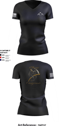 Reaper 4356071 Women's Short Sleeve V-neck Shirt - 1