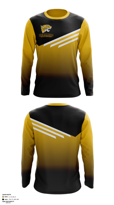 Hernando High School Cross Country 34767587 Long Sleeve Performance Shirt - 1