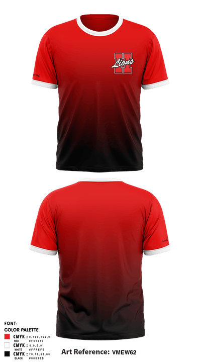 Howe Lions 84035726 Short Sleeve Performance Shirt - 1