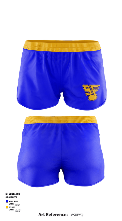 Women's Shorts, South Farmington Blues, Softball, Teamtime, Team time, sublimation, custom sports apparel, team uniforms, spirit wear, spiritwear, sports uniforms, custom shirts, team store, custom team store, fundraiser sports, apparel fundraiser