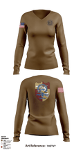 USS Florida TM Div 72470981 Women's Long Sleeve V-neck Shirt - 1