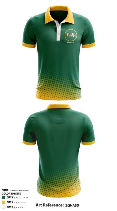 Siena College Golf 40900646 Short Sleeve Performance Polo - 1